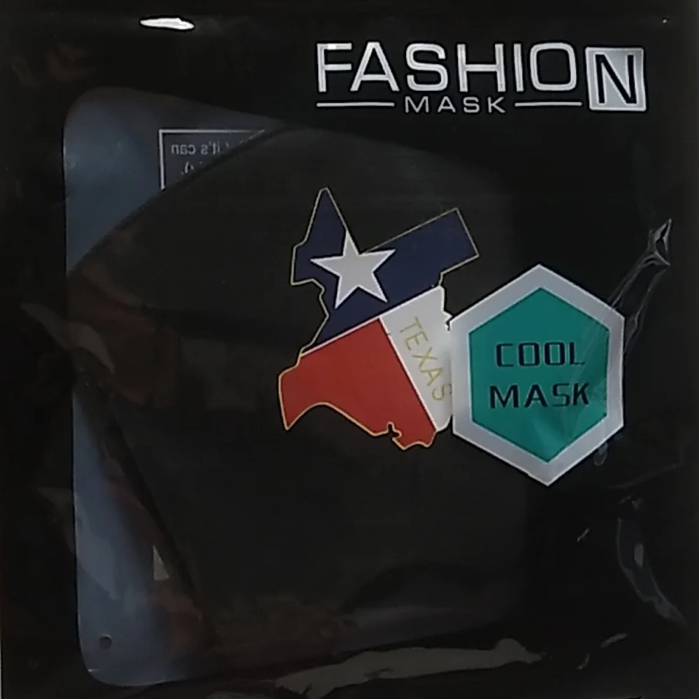 Texas Mask Non Medical in Black, Red, Blue & White with ear loops Brand new
